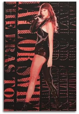 JFNWOOQA Poster Sänger Taylor Swift, 12 Poster, Wandkunst, dekoratives Gemälde, Schlafzimmer, Gemälde, Poster, 20 x 30 cm, ungerahmter Stil