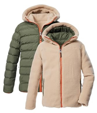 Killtec Jungen Kow 231 Bys Jckt Wendejacke in Daunenoptik/Steppjacke mit Kapuze