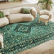 Hawthyhome Teppiche Wohnzimmer Schlafzimmer,Vintage Teppich Waschbarer Kurzflor Teppich,Anti-Rutsch Unterseite,Flauschig Weich Teppiche,Grösse:240x300cm,Farbe:Vintage Grün