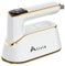 Alivio 2 in 1 Steam Iron with 3 Level Steamer, Wet/Dry Portable Iron with LCD Screen & 180 Degree Rotating Handle for Silk, Wool, Cotton, Chiffon, Linen, Nylon (White)