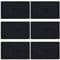 WEBEEDY 6 Stück solide schwarze Flaggen-Aufnäher, zum Selbermachen, blanko, bestickt, für Rucksäcke, Hüte, Kleidung, Taschen, Uniformen, Bastelaufnäher, 8 x 5 cm, rechteckig