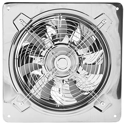 9.8 Inch Exhaust Fan, Efficient Ventilation, Wide Use, Super Motor - Stainless Steel Through Wall Exhaust Fan with 7 Blades, Ideal for Kitchen, Bathroom, Garage, 100W