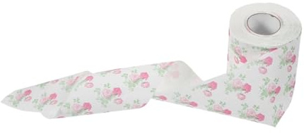 SOLUSTRE Toilettenpapier Mit Rosenmuster Dekorative Papierrolle Sanft Und Langlebig Für Zuhause Und Reisen