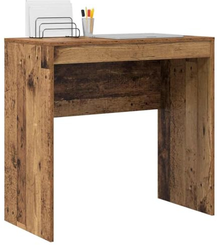 vidaXL Schreibtisch Altholz 80 x 40 x 76 cm | Einfach und stilvoll mit naturbelassenem rustikalem Flair, Aus massivem, recyceltem Holz für einen einzigartigen Look,