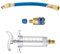Oil Dye Injectors, 30ml/1 Oz Hand Push Auto Compressor with Quick Coupler (1/4-inch SAE Female Connector)