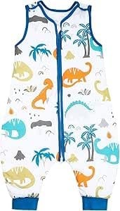 MOEMOE BABY Gigoteuse Hiver,Gigoteuse a Pied 2,5 Tog Pour Bébé,Turbulette a Pieds,18-36 Mois,Vert,80cm,M