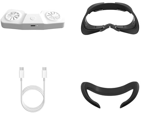 Uqezagpa Copertura di raffreddamento del fronte del cuscinetto della lente di realtà virtuale con la protezione del naso del silicone del protettore della lente del cuscinetto