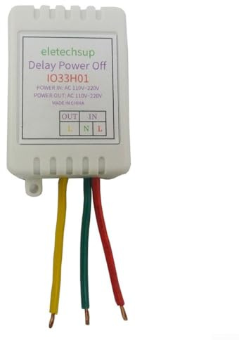 1PC Adjustable Timer Control Relay Switch AC 110V-220V 1-480 Minutes Delay Switch Board for Exhaust Fan Pump Overrun Timer
