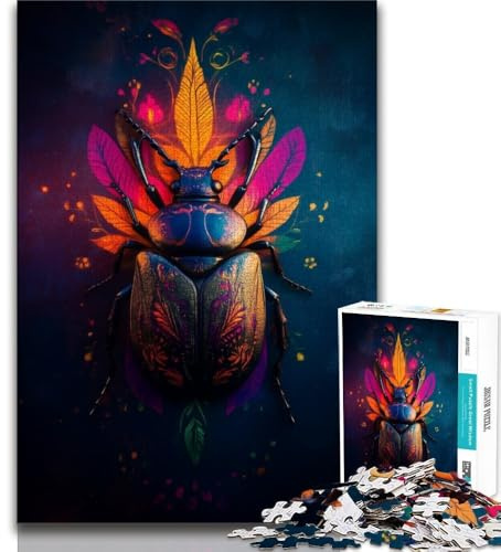 Puzzle für Erwachsene 1000 Teile Käfer-Puzzles anspruchsvolles Spielspielzeug Wanddekoration einzigartige Geburtstags 38x26cm