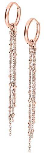 Wildcat Ohrringe - Little Satellite Chain Hoops (pair) - Silber - Chirurgenstahl 316L - wasserfest, langlebig, hautverträglich