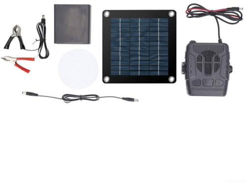 Linnkyfloa Solarbetriebene Heizung, langlebiger Kunststoff, tragbares Design, für Hühner, Hunde oder Katzen, kleines Gewächshaus und Garten (B)