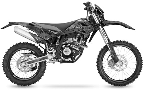 Arider Motorrad Dekor passend für Beta RR 125 LC Bj. 2019-2020 – Motorrad Grafik Kit Decal Kit Tuning Folie – Kratzfest UV-beständig blasenfrei – Racing Graphic Kit | Grau