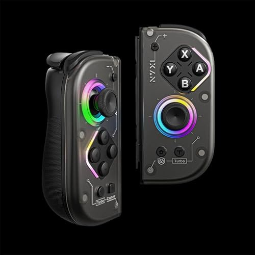 NYXI Hyperion 2 Wireless Switch Controller, Hall-Effekt-Joystick,Mechanische Mikroschalter-Tasten&Trigger,RGB-Beleuchtung,6-Achsen-Gyroskop,Turbo,Vibration,Programmierbare Tasten für LCD/OLED/Lite