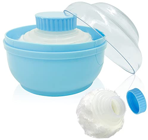 Aurasin Aufbewahrungsbehälter für Körperpuder, Babypflege, Körper und Körper, Vellus, Aufbewahrungsbox für Kosmetik-Pulver (weiß), 1,00 [Set]