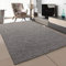 SANAT Teppich Wohnzimmer - Hellgrau Hochflor Langflor Teppiche Modern, Größe: 200x290 cm
