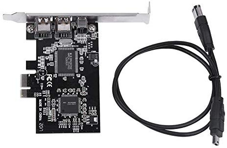 Regun Carte contrôleur PCI-E PCI Express FireWire 1394a IEEE 1394 avec câble Firewire carte firewire pci express