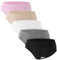HBselect Culotte Maternité de Grossesse Femmes Enceintes de sous-vêtements Femme Culottes Berceau de Maternité Grossesse 95%% Coton, 5%% élasthanne 5pcs L Noir+Beige+Gris+Rose+Blanc
