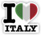 FanShirts4u - Aufkleber - I Love Italien/Italia/Italy - Verschiedene Größen (Italy, 15 x 17,5 cm)
