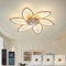 78 cm Lampadario Ventilatore da Soffitto Con Telecomando Led Dimmerabile Pale da Soffitto Design DC Plafoniera Fiore Led Reversibile 6 Velocità Lampadari a Ventola per Camera da Letto Cucina,Oro