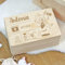 LittleStars Personalisierbare Erinnerungskiste Hase aus Holz (30x20x14 cm)