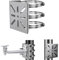 Mast Holder, Mast Mount,Halterung für Uberwachungskamera, Masthalterung,Vertikale Masthalterung, Vertical Mast Holder with Three Adjustable Clamps, für Kamerahalterung