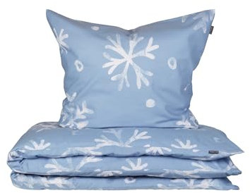 Schiesser Bettwäscheset Skadi - Feinbiber - 2-teilig - 155 x 220 cm - Blau