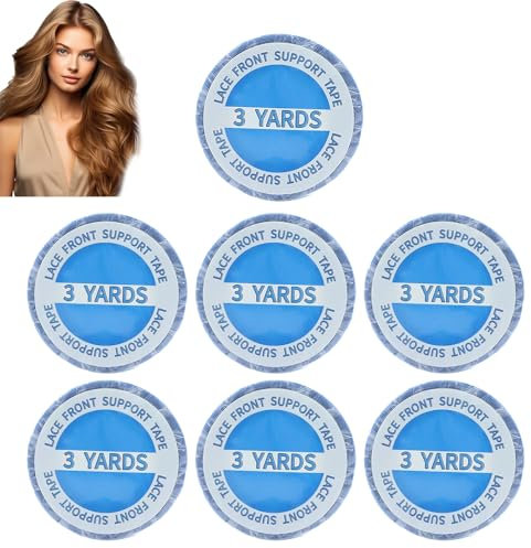7 Rolle Tape Extensions Kleber Tapes Klebestreifen Extensions 0.8cm*3yards Wasserdicht Und Schweißfest Tapes Klebestreifen Extensions Kleber Extensions Tape für Tape in Hair Extensions