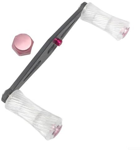 Poignée de moulinet de pêche en fibre de carbone conçue pour une performance optimale sur les moulinets DAIWA (rose)