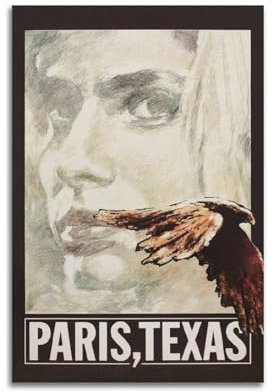 CWXBXQQ Paris Texas 20 x 30 cm Poster Wanddeko Leinwand Wanddeko