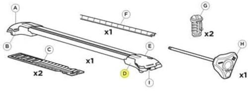 THULE Edge Foot Railing LH 958