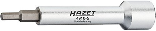 Hazet Steckschlüsseleinsatz (Verlängerung für Tiefliegende Arbeitsbereiche, Gesamtlänge: 122, 5 mm) 4910-5