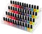 Waroomss Support de vernis à ongles, organisateur de vernis à ongles acrylique transparent universel Présentoir de vernis à ongles gain de place pouvant contenir jusqu'à 60 bouteilles (2/3/4/5/6/7 cou