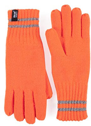 HEAT HOLDERS Herren und Damen Workforce Handschuhe Packung mit 1 Leuchtend Orange Groß/Extra Groß
