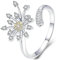 Helen de Lete 925 Sterling Silber Löwenzahn Pflanzen Öffnen Ring
