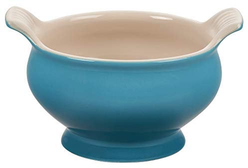 LE CREUSET Heritage - Cuenco de sopa de gres, 20 onzas, Caribe