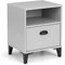 Julian Bowen Lakers Locker Nachttisch mit 1 Schublade, grau