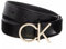 Calvin Klein Damen Gürtel Re-Lock Logo Belt 3,0 cm Ledergürtel, Schwarz (Ck Black), 65