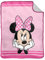 Jay Franco Disney Minnie Mouse All About the Bow - Coperta in pile Sherpa, 130 x 150 cm