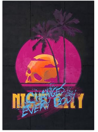 Displate Offiziell Cyberpunk 2077 MetallPoster Magnetische Befestigung Inklusive Lizenziert Bilder Hochwertiges Poster Night City Poster 67.5 cm x 48 cm