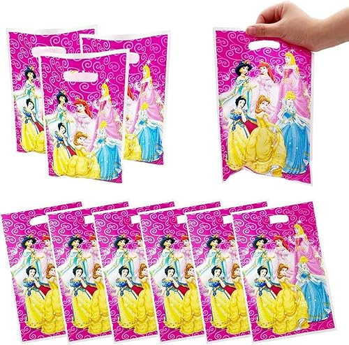 30 sacchetti regalo per feste a tema principessa, sacchetti per caramelle, sacchetti per dolcetti, decorazioni per feste di compleanno (sacchetti da 30 pezzi)