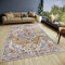 Hanse Home Strozzi Teppich Orientalisch– Orient Läufer klassisch dicht gewebt mit Ornamenten Vintage-Look Weicher Kurzflor für Schlafzimmer, Esszimmer, Wohnzimmer – Beige Blau, 80x120cm