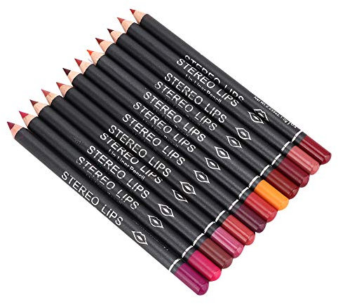Nabi Lipliner 12-tlg., Lipliner-Set, Lipliner-Set 12-tlg., Lipliner, Lipliner-Sets, Lipliner-Set Italia, Brauner Lipliner, (autorisiert) Vibely Lipliner Matt Wasserfester