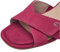 Tamaris COMFORT Damen Sandalen mit Absatz aus Leder mit verstellbarem Riemen, Lila (Fuxia Suede), 40 EU