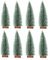 Mini Grün Tannenbaum,8 Stück Künstlicher Weihnachtsbaum Miniatur,Mini Weihnachts Baum,Weihnachtsbaum Schnee Klein mit Holzsockel,10cm,Mini Christbaum Tree für Weihnachtsdeko/Tischdeko/DIY/Schaufenster
