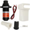Marine Electric Toilet Macerator Sub Assembly Kit, Yacht Toilet Electric Waste Pump Effective Sealed Self Priming Toilet Sewage Pump for Boat (24V 8A (Maximum Flow: 5.5 GPM/18.9