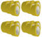 Handelskönig 20 x PVC-Schutzband gelb 50 mm gerillt Klebeband Putzerband Putzband