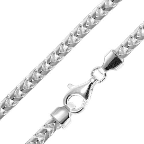 trendor Herren-Halskette 925 Silber Fuchsschwanzkette Breite 5,1 mm 15795 | modischer Halsschmuck für Männer, elegante Geschenkidee und zeitloses Accessoire