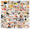 LYLSDSB Sushi Aufkleber 100 Stück Niedliche Wasserfeste Essen Aufkleber für Laptop Gepäck Scrapbook Motorrad Skateboard Auto Telefon Gitarre,Vinyl Ästhetische Funny Onigiri Sticker für Mädchen Kinder