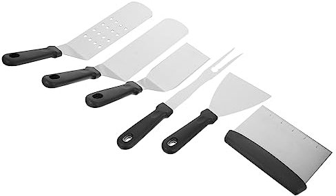 GREENADSCAPE 1 Set Barbecue Tool Set Piastra Strumenti Outdoor Piastra Griglia Hibachi Grill Strumenti Heavy Duty Grill Accessori Grill Top Piastra Barbecue All'Aperto Strumenti In Acciaio