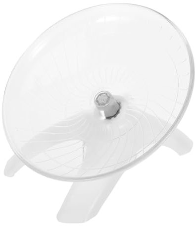 DRESSOOS Dwarf Hamster Wheel Chinchilla Running Toy Gerbils Saucer Spinner Silent Exercise Wheel for Small Animals Guinea Pig Toys